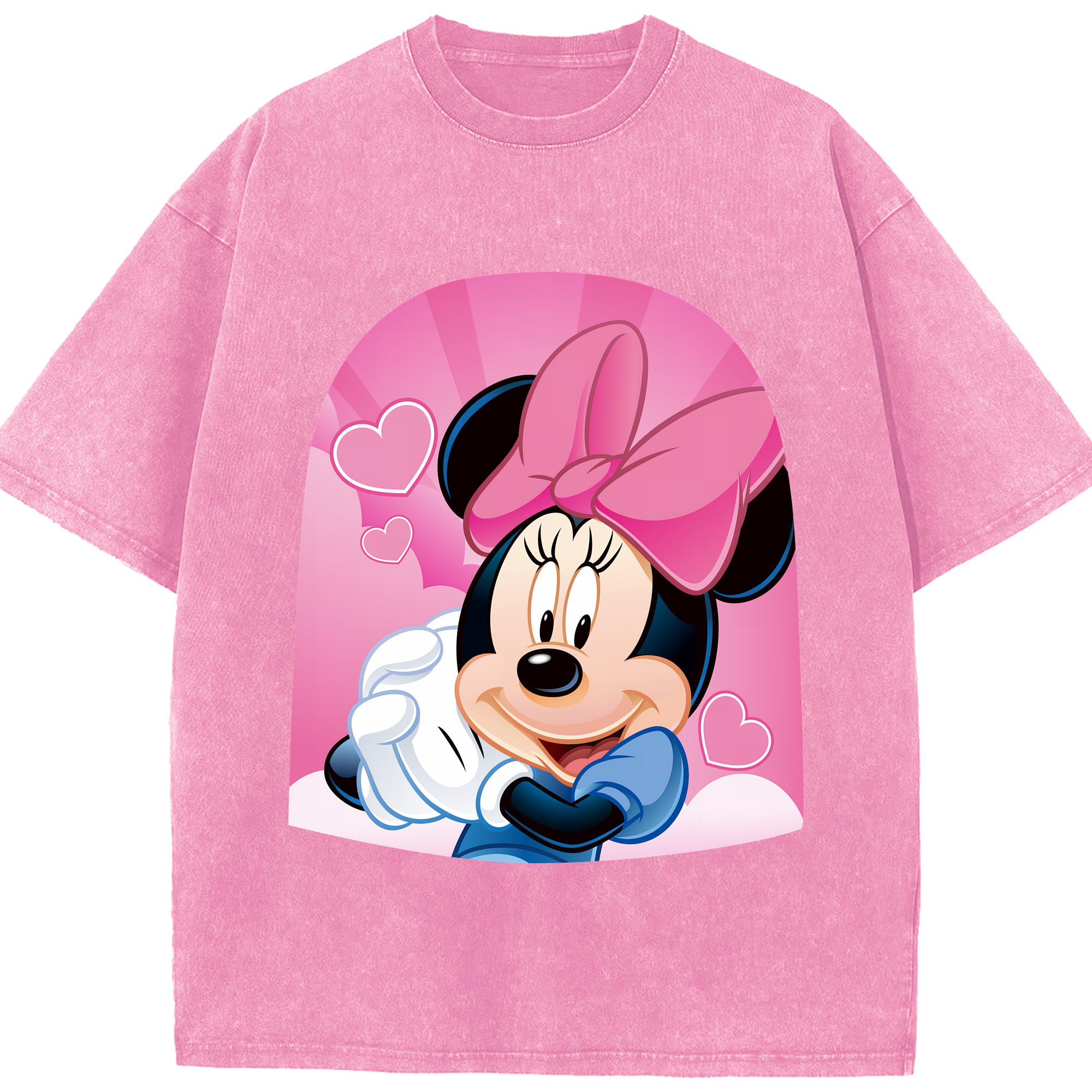 （画像用） ミッキーマウス Mickey Mouse 綿100% ヴィンテージ風 半袖Tシャツ（フロントプリント）